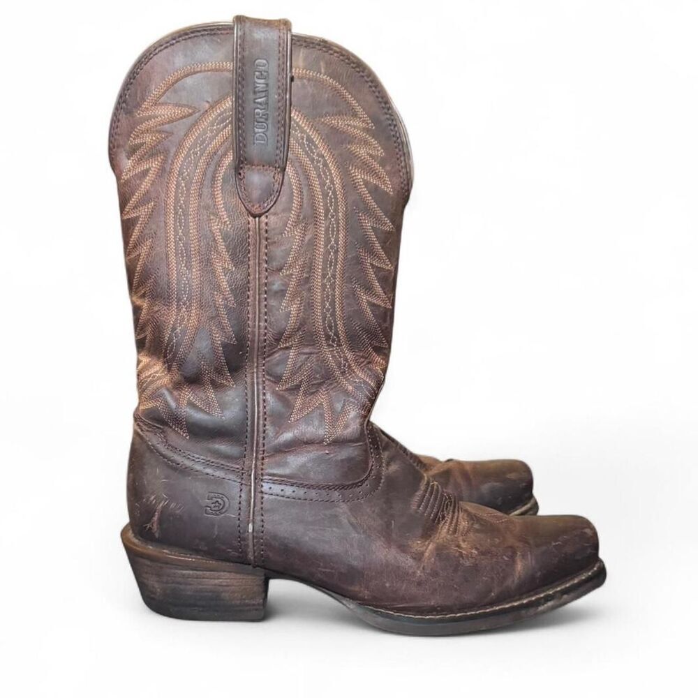 Durango Men’s Western Boots Size 10 Brown Leather Oil & Slip Resistant Work